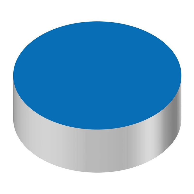 Wunder-Bar Blank Button Cap - Round Blue