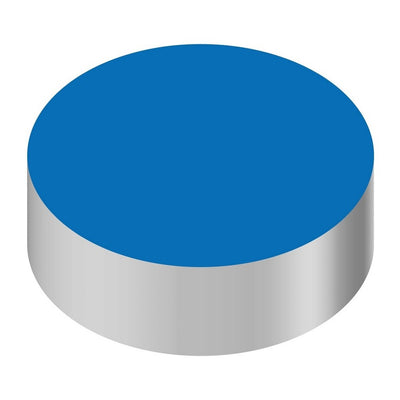 Wunder-Bar Blank Button Cap - Round Blue