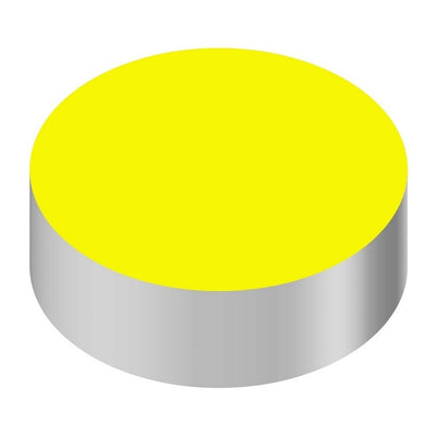 Wunder-Bar Blank Button Cap - Round Yellow Replacement Cap