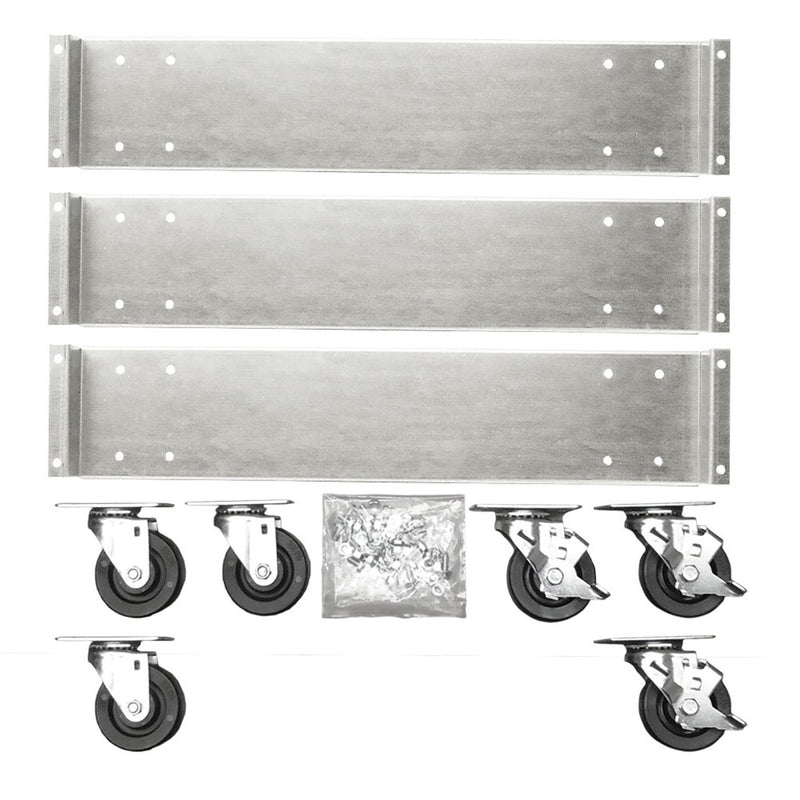 Caster Set 3in-Dia- 3-W/Brake 6/Set