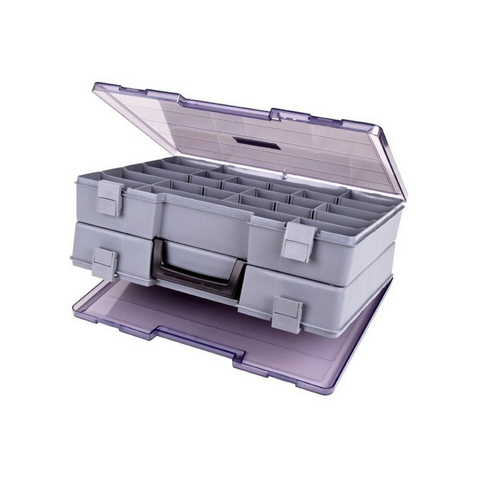 Parts Box 2-Sided 18-48 Adjustable Compartments