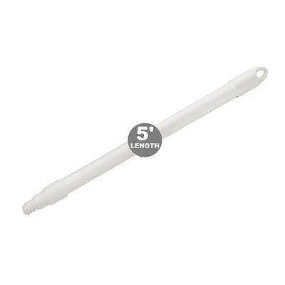 Sanitary Threaded Fiberglass Handle - 5 ft. Lightweight Professional Pole