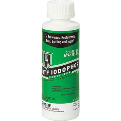 Iodophor No-Rinse Sanitizer — BTF, 30 ppm Iodine, Brewing & Food-Safe