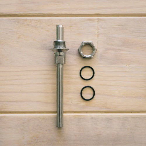 Ss Brewtech Weldless Thermowell, 304 Stainless Steel, 300 mm Long, 6.5 mm Probe Opening - FE883