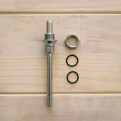 Ss Brewtech Weldless Thermowell, 304 Stainless Steel, 300 mm Long, 6.5 mm Probe Opening - FE883