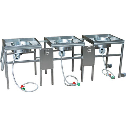 BrewBuilt 3 Burner Propane Brewing Stand with Regulators