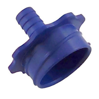 Blue Scholle L & T BIB Cleaning Adapter - Screw-On Bag Connector for Soda & Juice Line Flushing