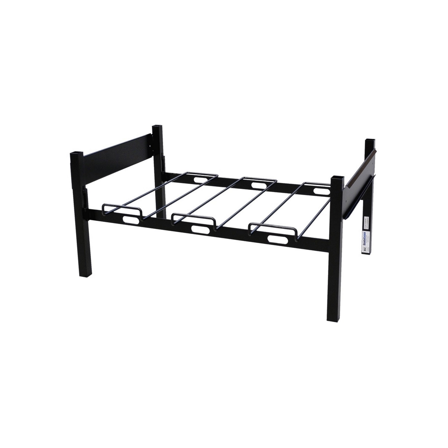 Flat Double Box Bag-In-Box (BIB) Rack - 2-Box Heavy-Duty Metal Syrup S ...