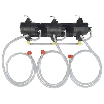 Shurflo 3-Pump BIB Syrup Pump & Bracket Assembly - Coca-Cola System Compatible