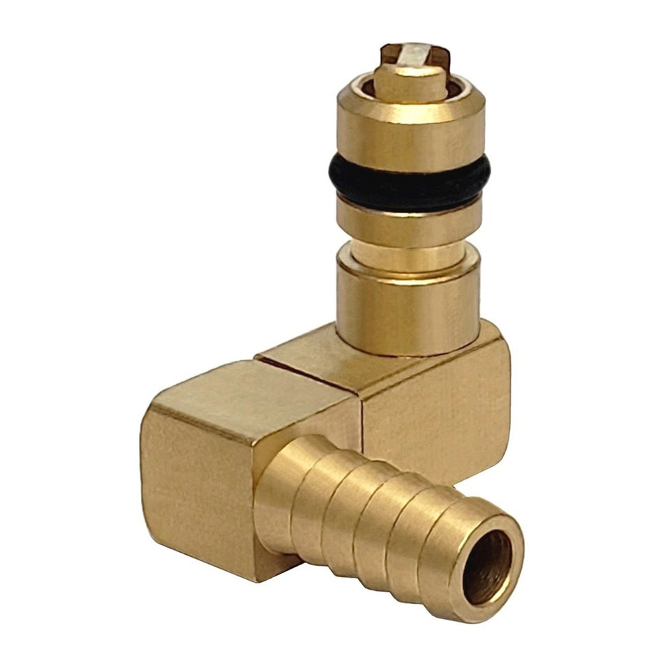 CO2 Quick Disconnect Inlet – Brass with Shutoff | For Flojet