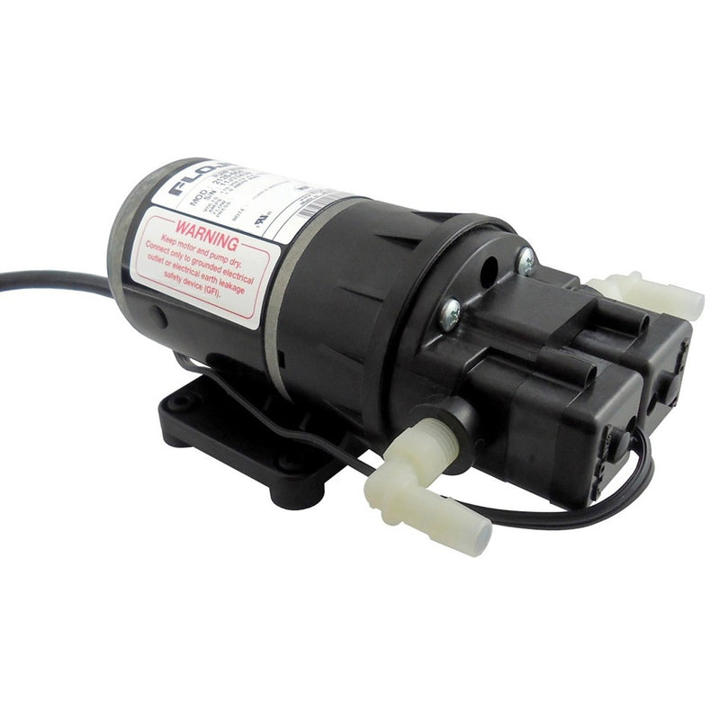 Flojet Electric Syrup Pump - 45 PSI with 3/8" 90-Degree Barb Inlet