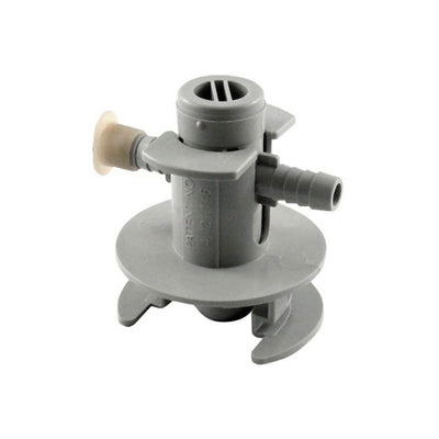 Gray Liqui-Box QCD-II Bag Connector - Quick Connect Dispensing Fitment for BIB Syrup Systems
