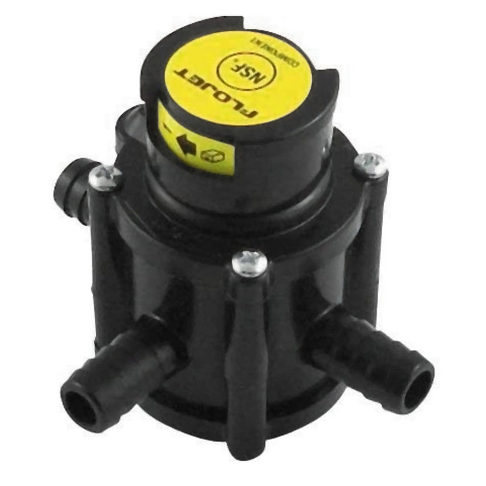 Flojet Transfer Valve – 3/8" Barb 90° Swivel | Hi-Alt Compatible