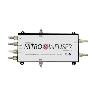 Nitro Infuser Double Capacity - In-Line Nitrogen Injection High-Volume Nitro Coffee Beer