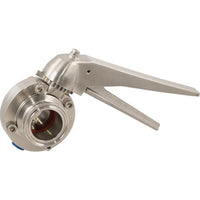 1.5" Tri-Clamp Stainless Steel Butterfly Valve - Sanitary Flow Control