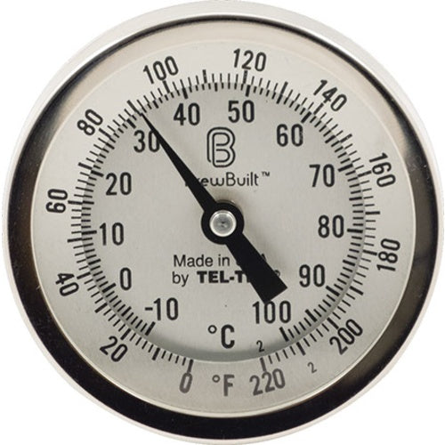 3 in. Face x 6 in. Probe Dial Thermometer by BrewBuit™