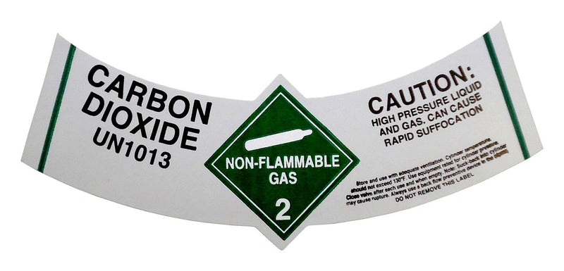 Cylinder Label-Caution: Carbon Dioxide 250/Roll