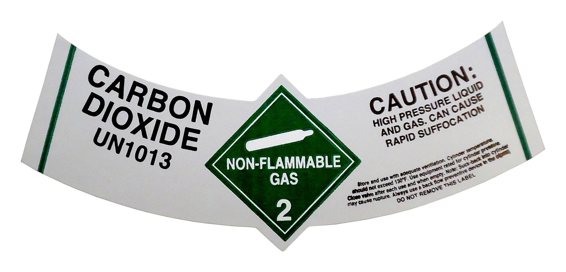 Co2 Labeling Cylinder Label-Caution: Carbon Dioxide 250/Roll – HowdyBrewer