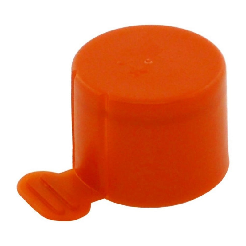 Orange CO2 Cylinder Protection Cap - Tamper-Evident Pilferage Proof