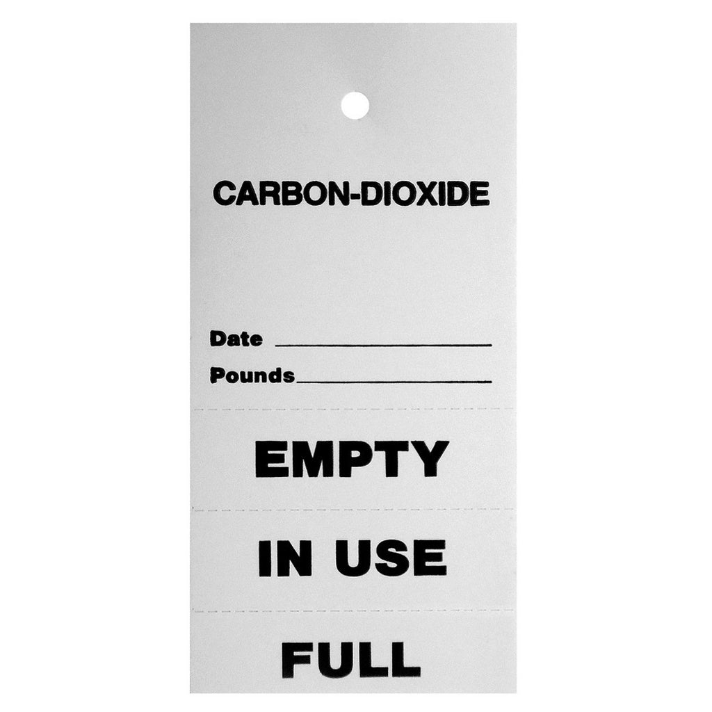 O2 Storage With Tags Co2 Hanger Tag Empty/In-Use/Full 500/Pkg – HowdyBrewer