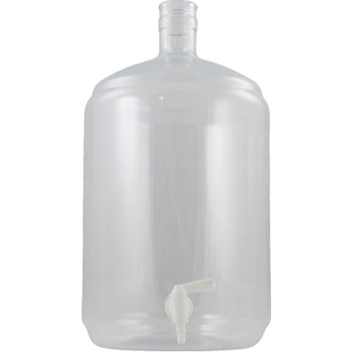 Plastic PET Carboy - 5 Gallon Ported (Spigot Not Included)