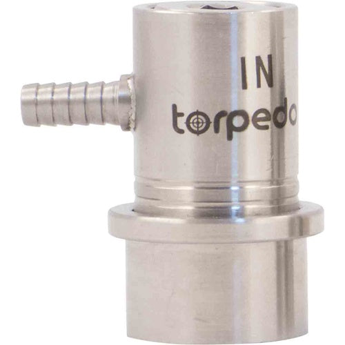 Torpedo Ball Lock Disconnect Gas In (Stainless) - Barb (3602007261264)