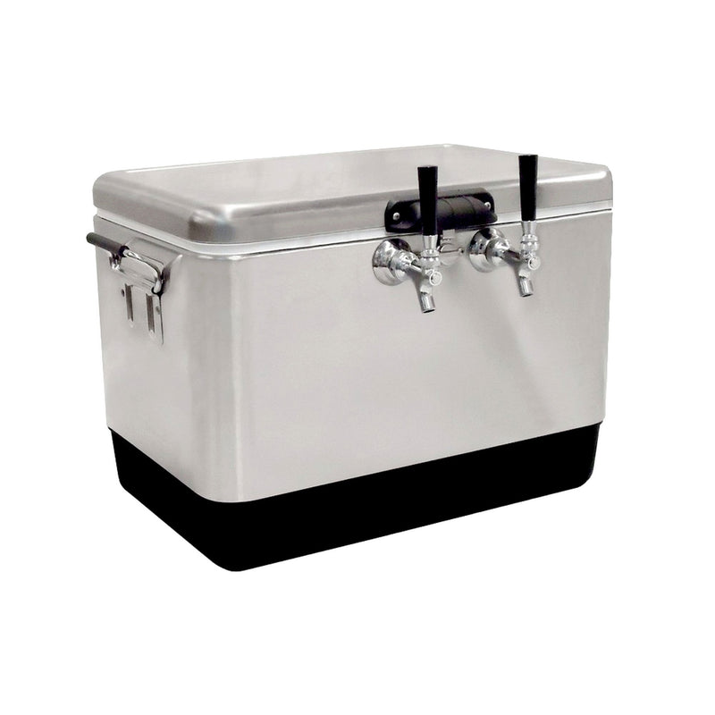 120-foot 2-Tap Coil Dispenser - 54-Quart Stainless Steel 304
