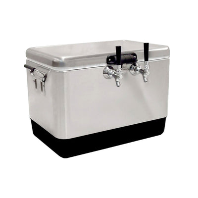 120-foot 2-Tap Coil Dispenser - 54-Quart Stainless Steel 304