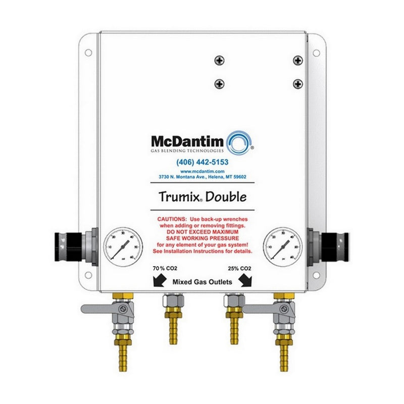 McDantim Dual CO2 Trumix Gas Blender - Precision Nitrogen & CO2 Mixing