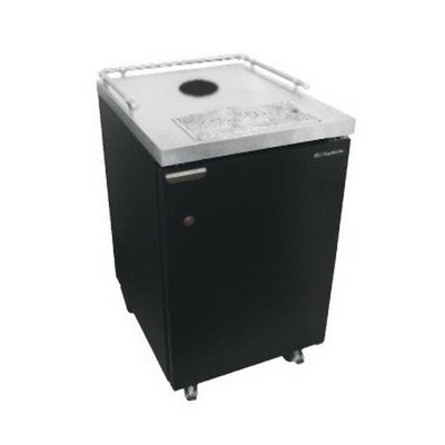 UBC Direct Draw Kegerator - 1 Keg Capacity, Black Exterior, No Tower
