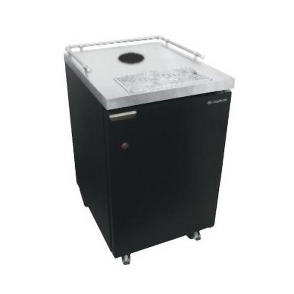 UBC Direct Draw Kegerator - 1 Keg Capacity, Black Exterior, No Tower