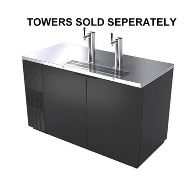 UBC Direct Draw System - 2 Keg Capacity, No Tower, Black Exterior