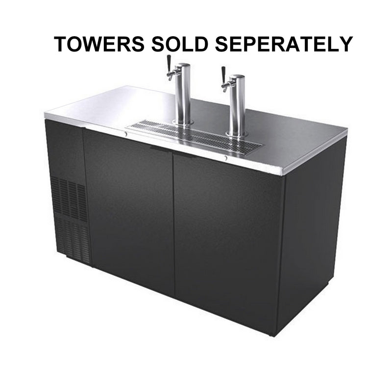 UBC Direct Draw System - 2 Keg Capacity, No Tower, Black Exterior