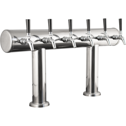 Komos® Double T Bar Draft Tower - 6 Tap