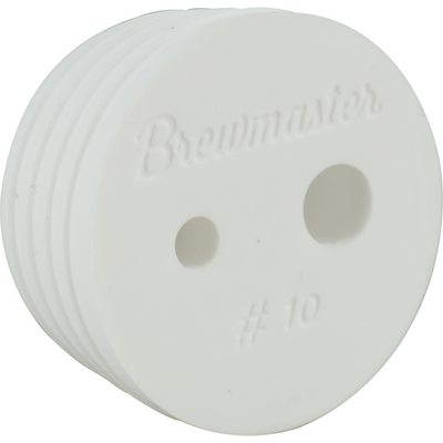 Two Hole #10 Brewmaster Silicone Stopper