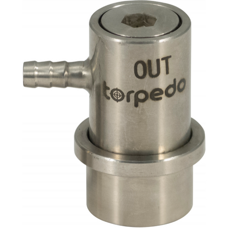 Torpedo Ball Lock Disconnect Beverage Out (Stainless) - Barb (3601943003216)