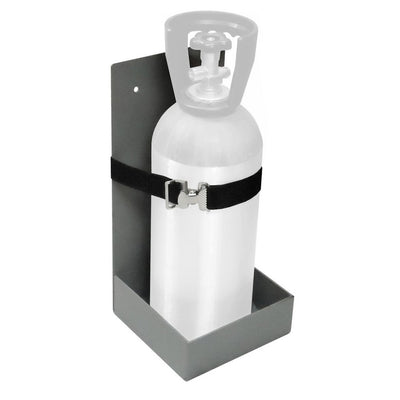 Single CO2 Tank Wall Bracket - Includes Base and Safety Strap