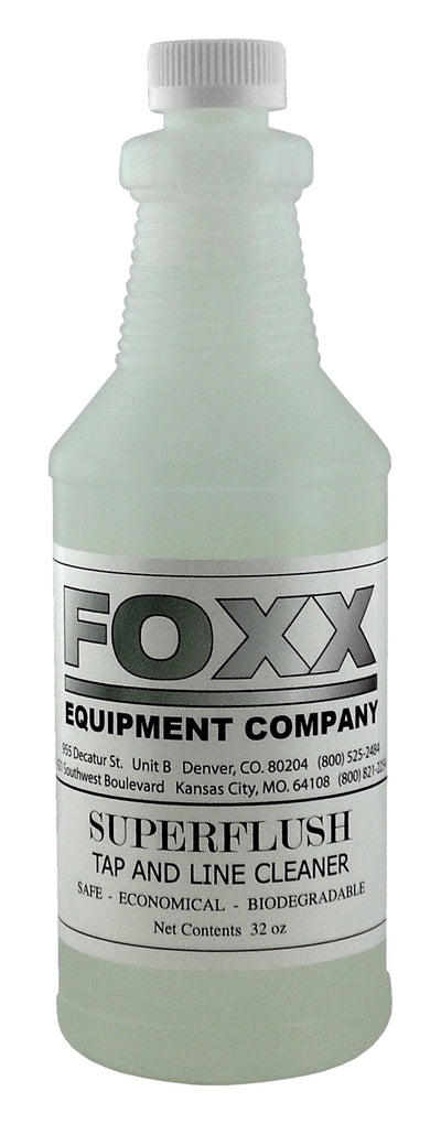 Foxx Superflush Mild Beer Line Cleaner - 32 oz. Concentrated Detergent
