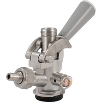 D-Style Sanke Keg Tap, Stainless Steel with PRV