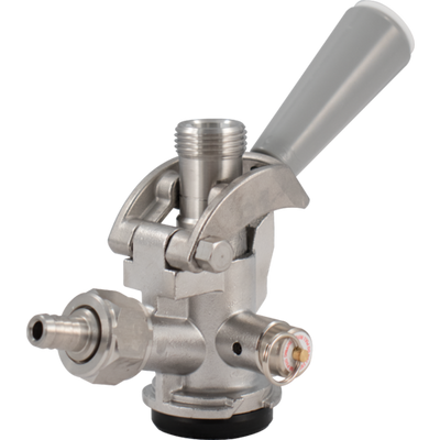 D-Style Sanke Keg Tap, Stainless Steel with PRV