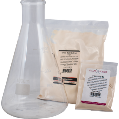 Erlenmeyer Flask 1000 Ml Yeast Starter Kit For Home Brewing Yeast Propagation