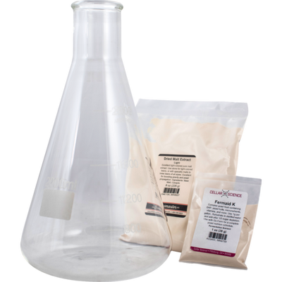 Erlenmeyer Flask 2000 Ml Yeast Starter Kit For Home Brewing Yeast Propagation