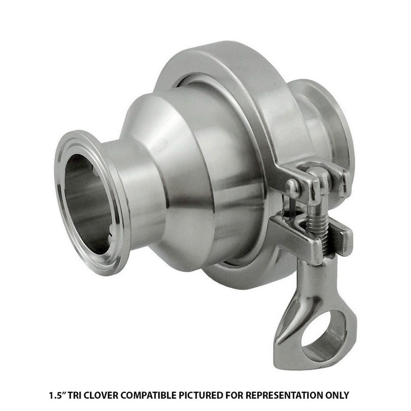 Back Check Valve-Tri Clvr Camp 2inCaps