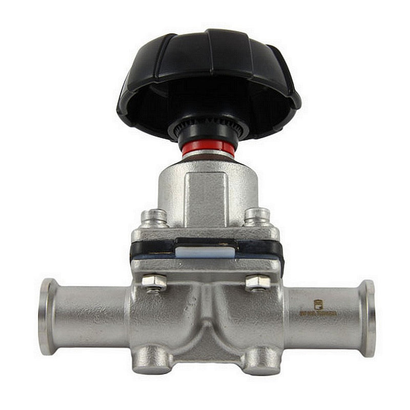 0.75" Tri-Clamp Sanitary Diaphragm Valve - 316L Stainless Steel with EPDM/PTFE Diaphragm