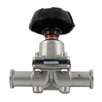 0.75" Tri-Clamp Sanitary Diaphragm Valve - 316L Stainless Steel with EPDM/PTFE Diaphragm