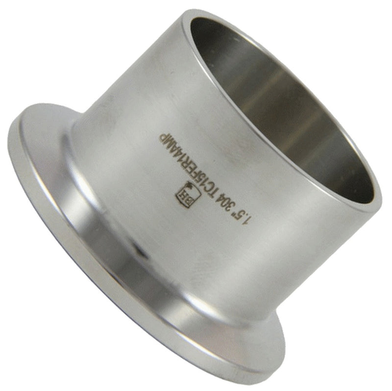 1.5" TC Weld-In Sanitary Ferrule - 304 Stainless Steel