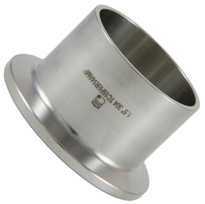 1.5" TC Weld-In Sanitary Ferrule - 304 Stainless Steel
