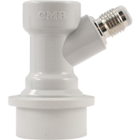 CM Becker Ball Lock Corny Keg Quick Disconnect Kit Gas in with 1/4" MFL Fittings (Flare)