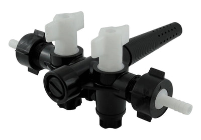 Double Cask Tap Plastic 3/4in BSP 3/8in Barb — Commercial Beverage Dispensing Tap