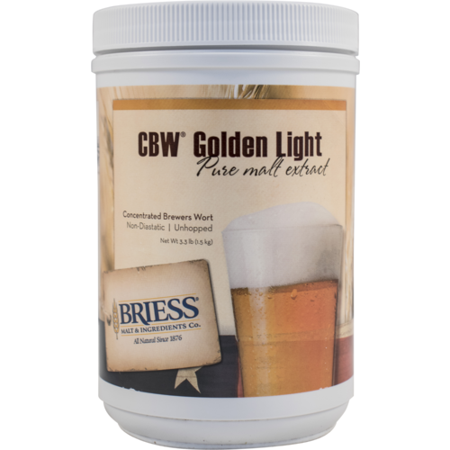 Golden Light Liquid Malt Extract - Briess LME - 3.3 lb Canister